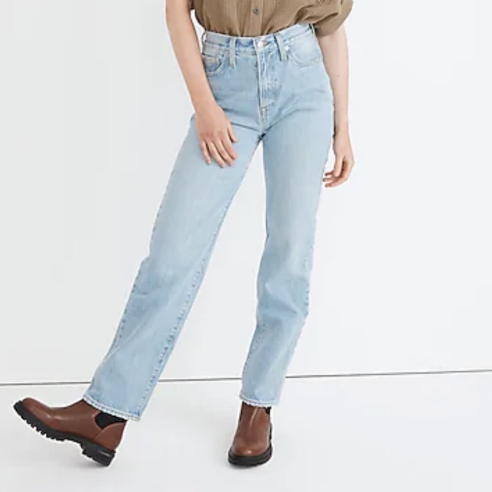 Madewell Tall Perfect Vintage Straight Jean in Springwood Wash